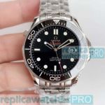 Asian Swiss ETA 2824 Omega Seamaster Black Dial Watch